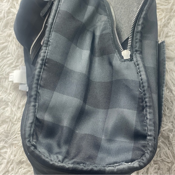 Adam Lippes for Target Shearling Backpack Handbag Bag Grey & Black Plaid Fur - Picture 13 of 16